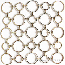mesh anello metallico decorativo di interior design